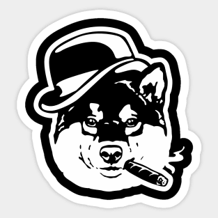 Shiba Inu Gangster Sticker